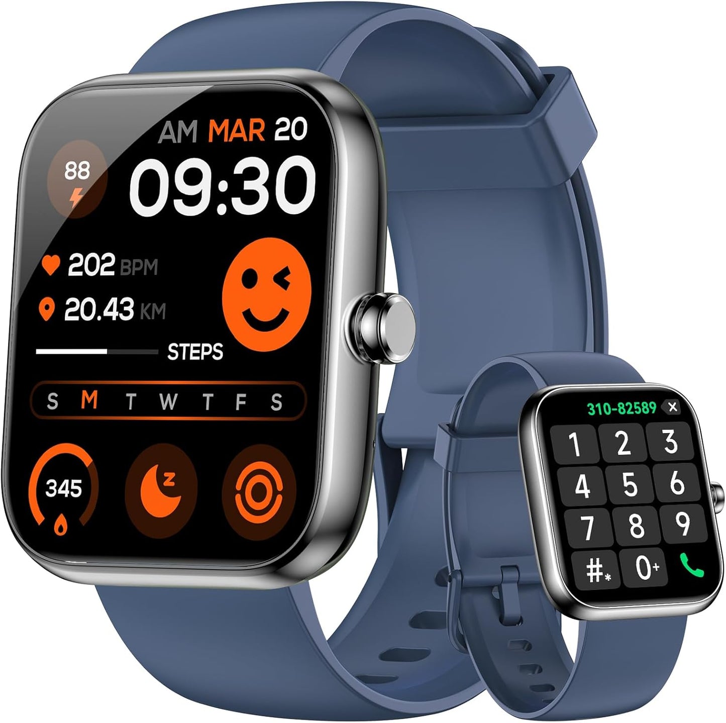 Smart Watch for Men Women with Alexa, 1.83in Touchscreen