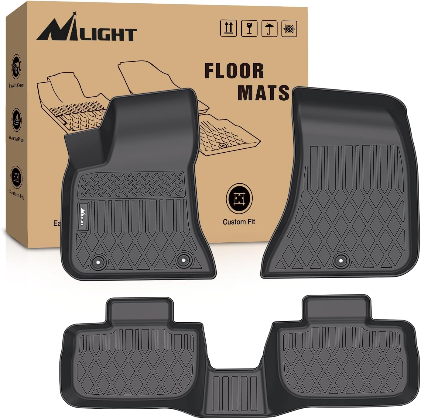 Custom Fit TPE Floor Mats for Dodge Charger and Chrysler 300