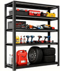 5-Tier Adjustable Metal Garage Shelving Unit for Heavy Duty Storage