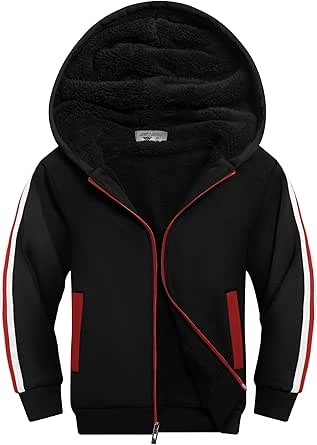 SWISSWELL Kids Fleece Hoodie Full Zip Cozy Jacket for Ages 6-16