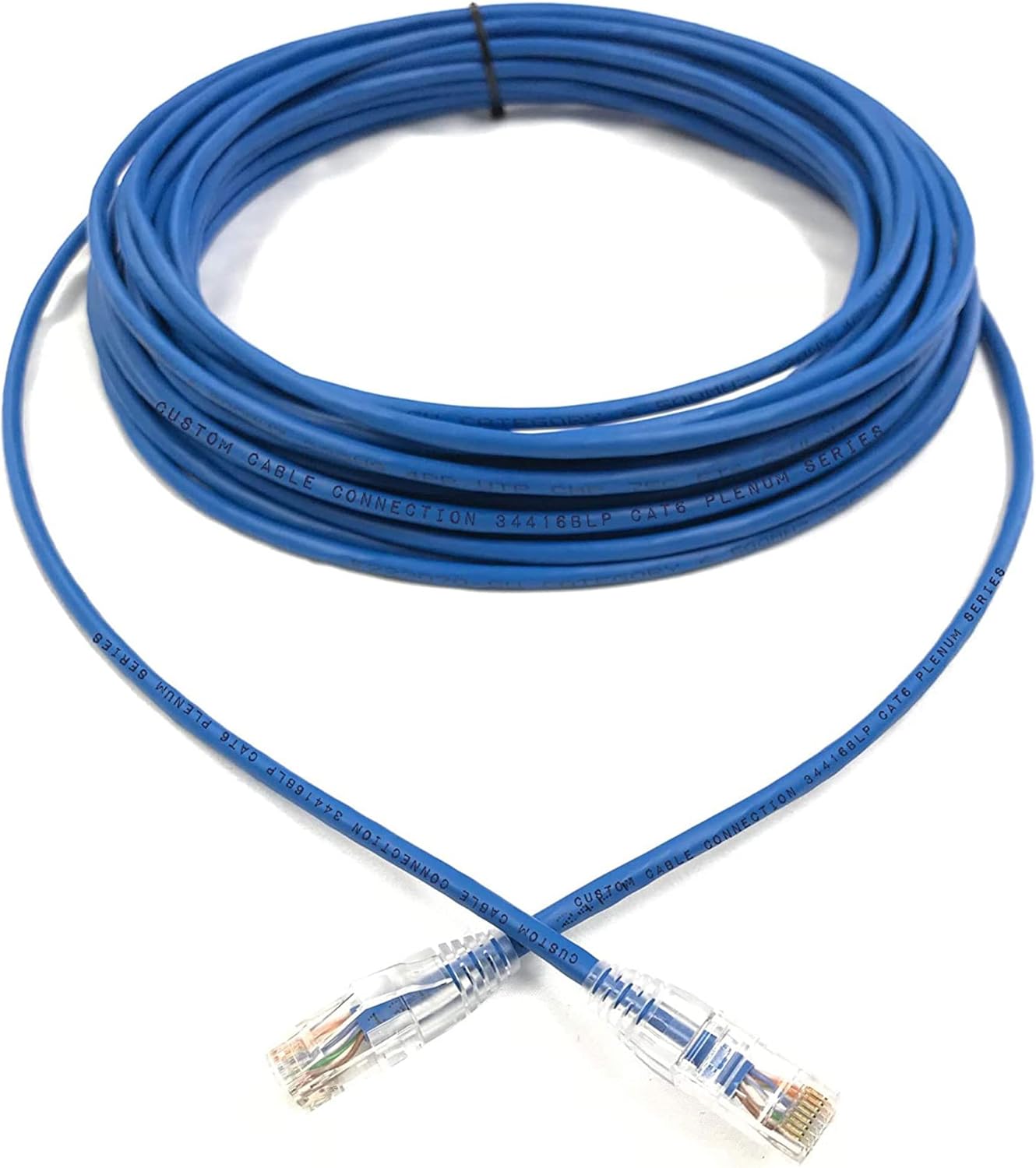 35 Foot Blue Cat6 UTP Plenum CMP Rated Ethernet Patch Cable