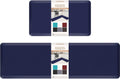 HappyTrends Kitchen Mat Set 17.3in x 28in + 17.3in x 60in - Cushioned