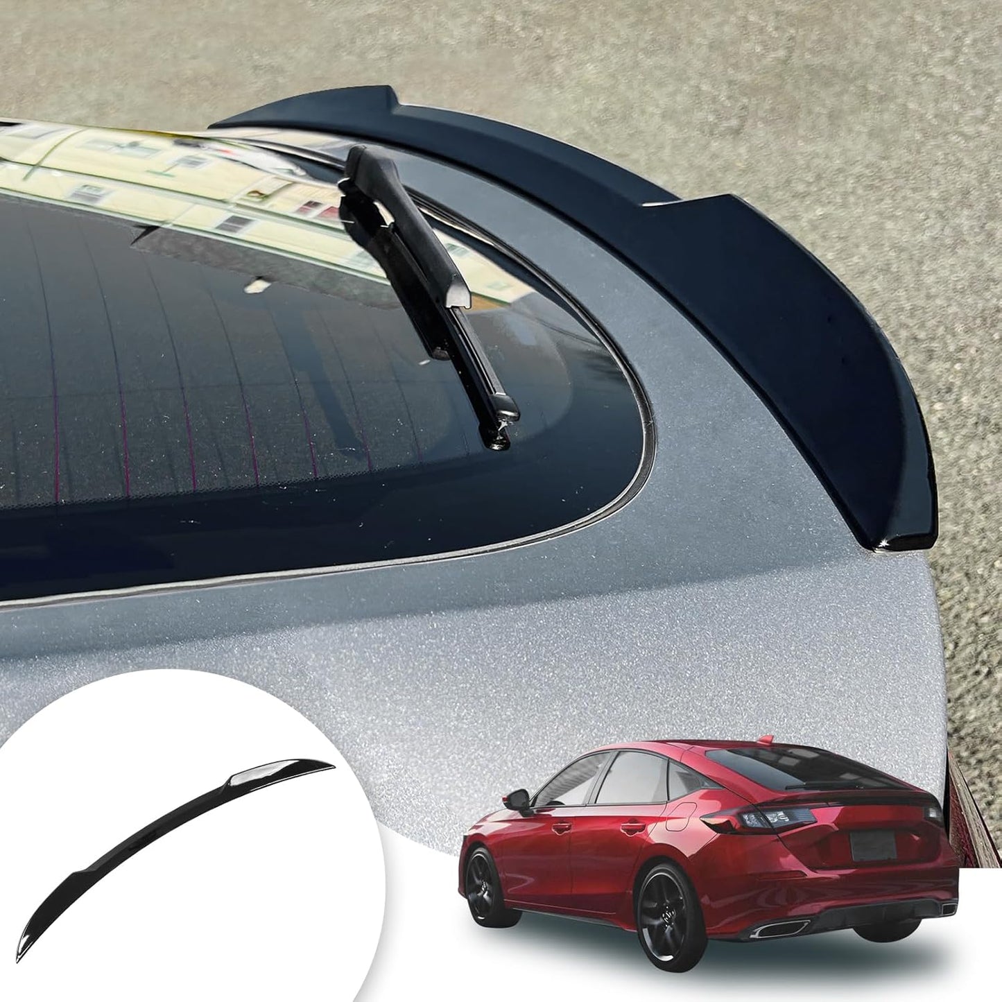 Spoiler Wing for 2022 2023 2024 2025 Honda Civic Hatchback