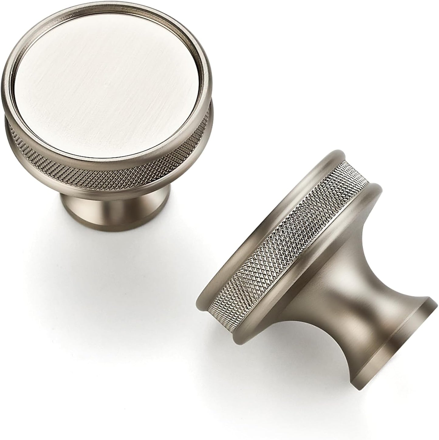 Ravinte 25 Pack 1-1/5 in Brushed Nickel Cabinet Knobs for Drawers
