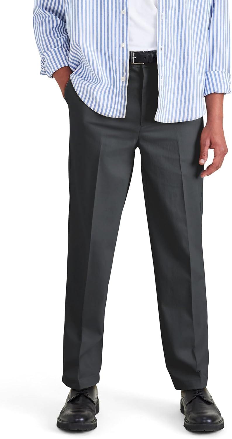 DOCKERS Mens Relaxed Fit Signature Iron Free Khaki Pants Review