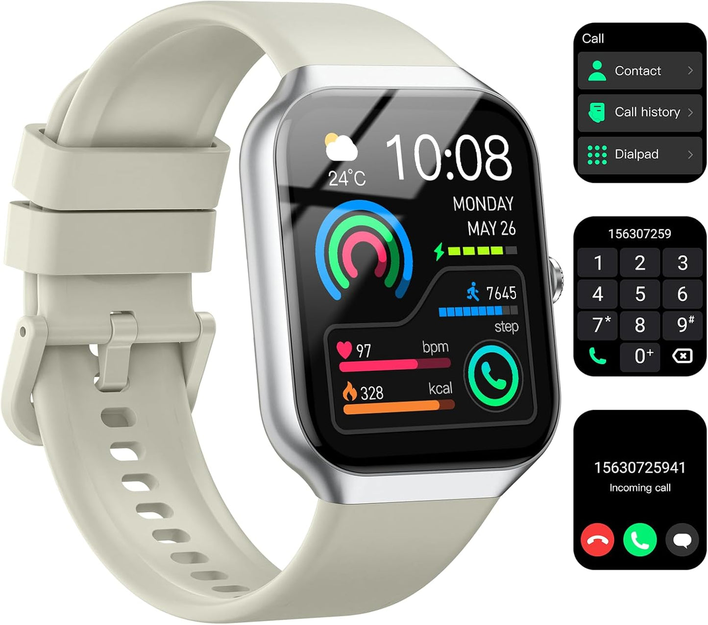 Smart Watch for Women with Heart Rate Monitor and Sports Modes