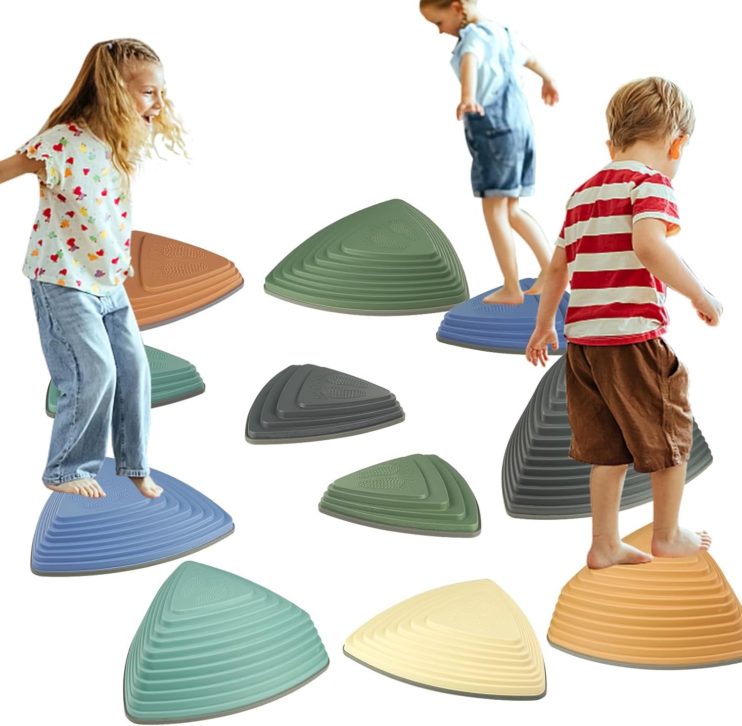 Gentle Monster Stepping Stones for Kids - 11 PCS Set for Balance