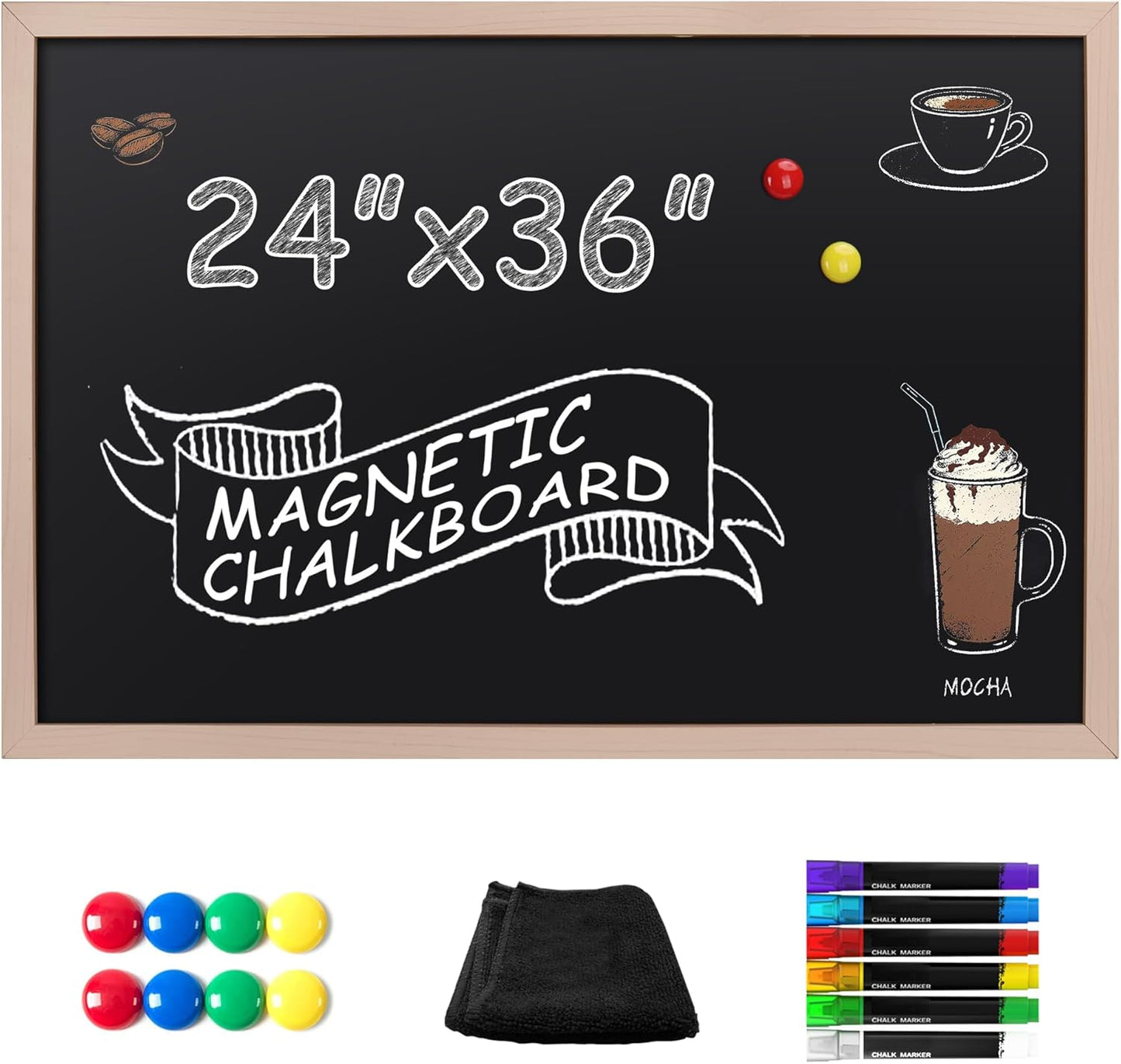 SELEAD Magnetic Chalk Board Signs for Home and Business Use