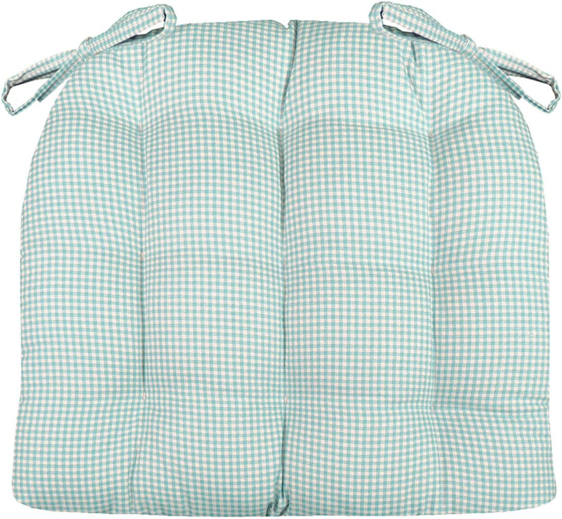 Madrid Aqua Dining Chair Pad with Ties - Comfort & Style