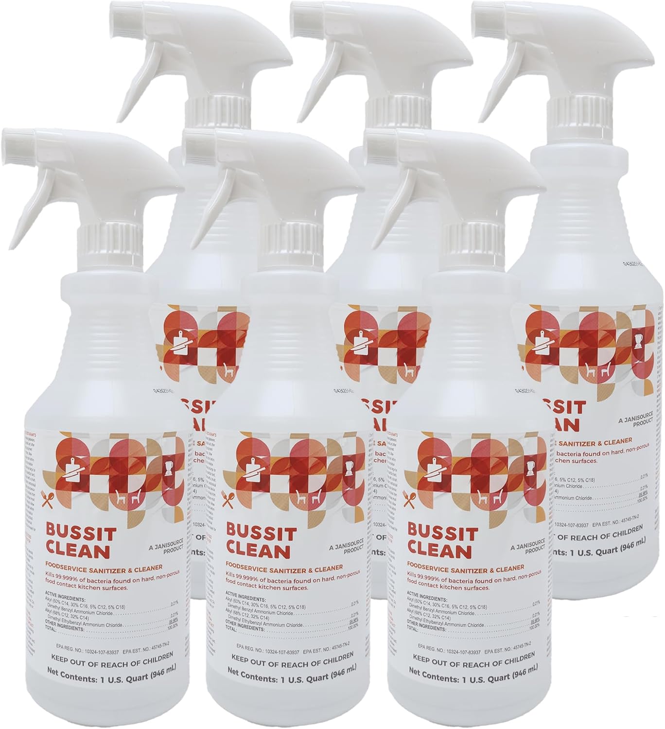 Bussit Clean Food Surface Sanitizer & Cleaner for Kitchens