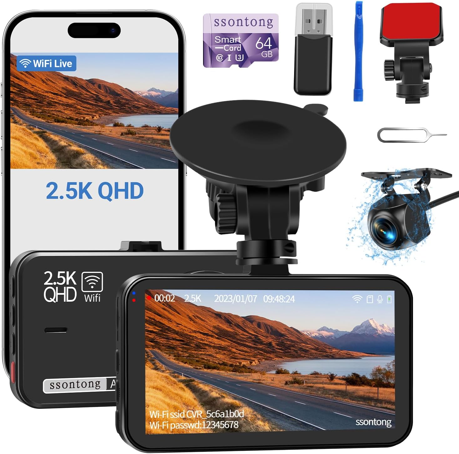 High Res Dual Dash Cam for Ultimate Safety