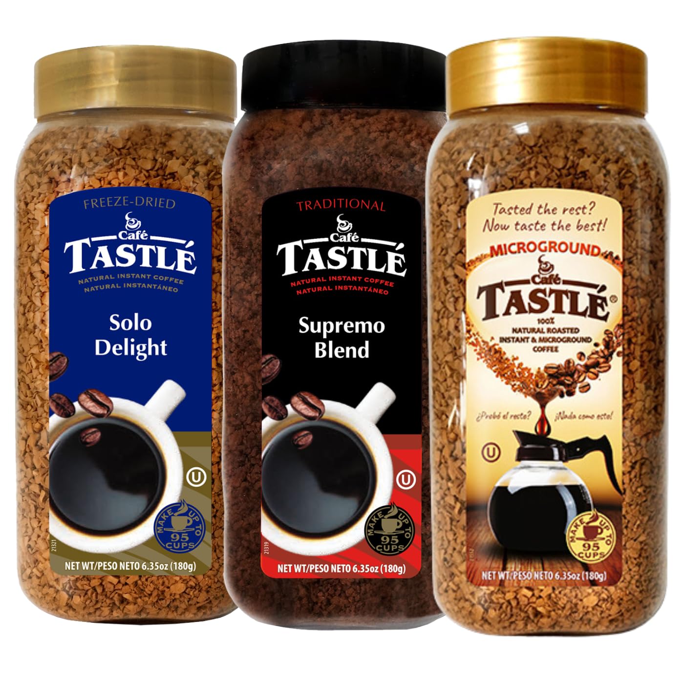 Caf TASTL Supremo Blend - Rich Microground Trio, 19.05oz