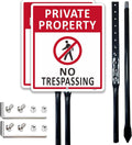 No Trespassing Signs for Private Property - Durable Aluminum Design