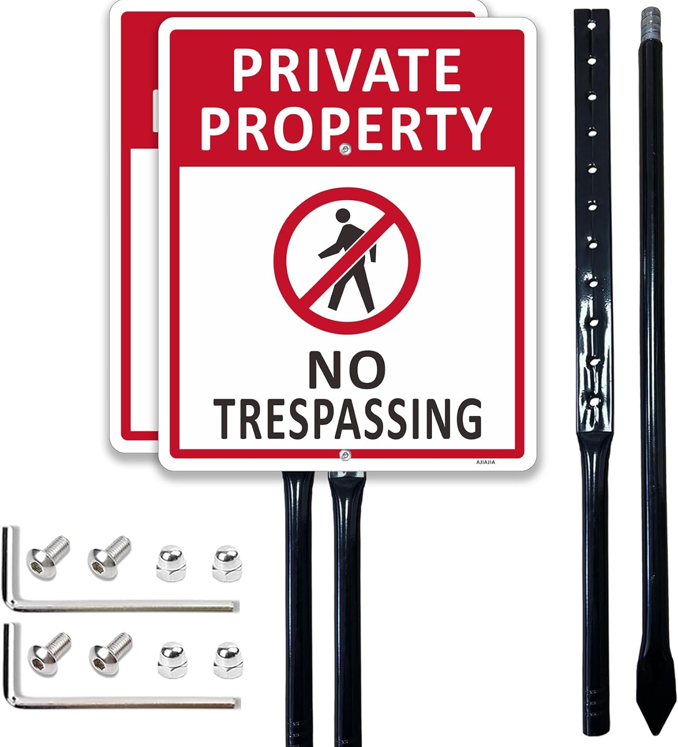 No Trespassing Signs for Private Property - Durable Aluminum Design