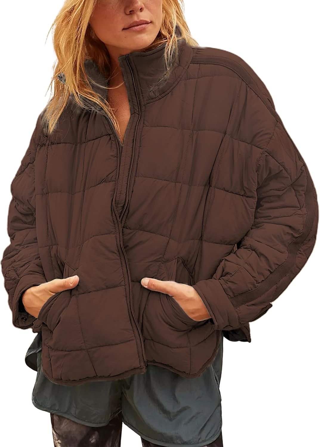 Xiaoxuemeng Womens Quilted Puffer Jacket Lightweight Coat