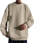 Stylish Blue Patchwork Crewneck Sweatshirt