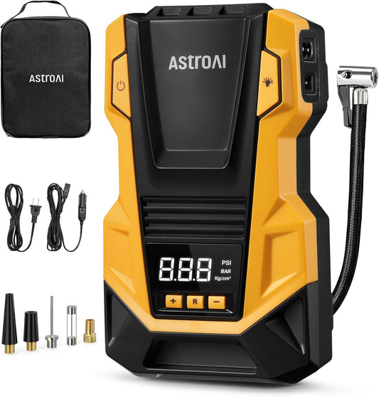 Power Up Anywhere with AstroAI Portable Tire Inflator