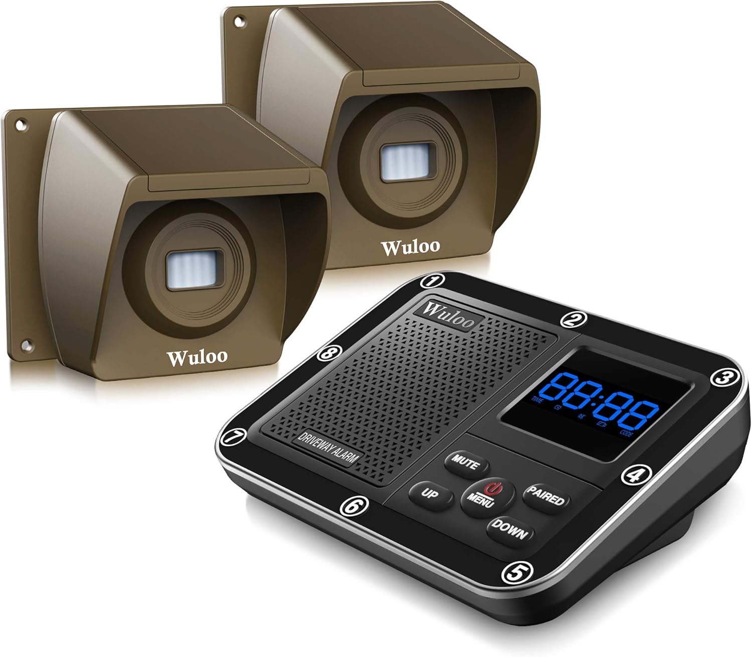 Wireless Driveway Alarm System with Long Range Motion Sensor