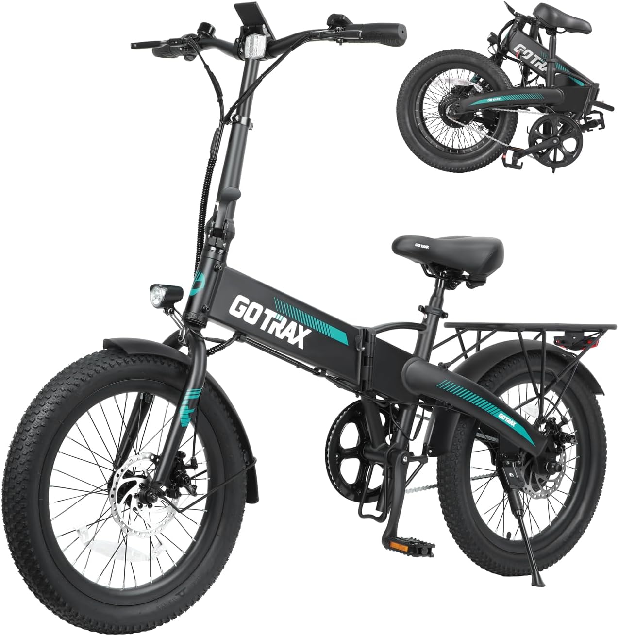 GOTRAX 20 Folding Electric Bike with 40 Miles Pedal-Assist