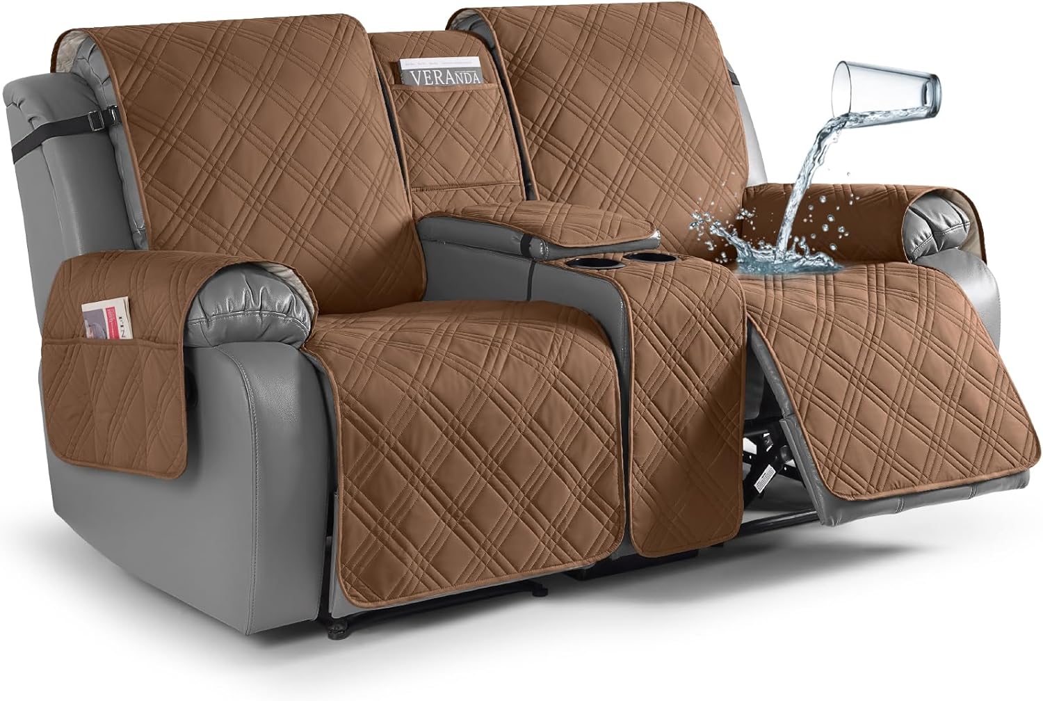 TAOCOCO Loveseat Recliner Cover: 100% Waterproof Protection