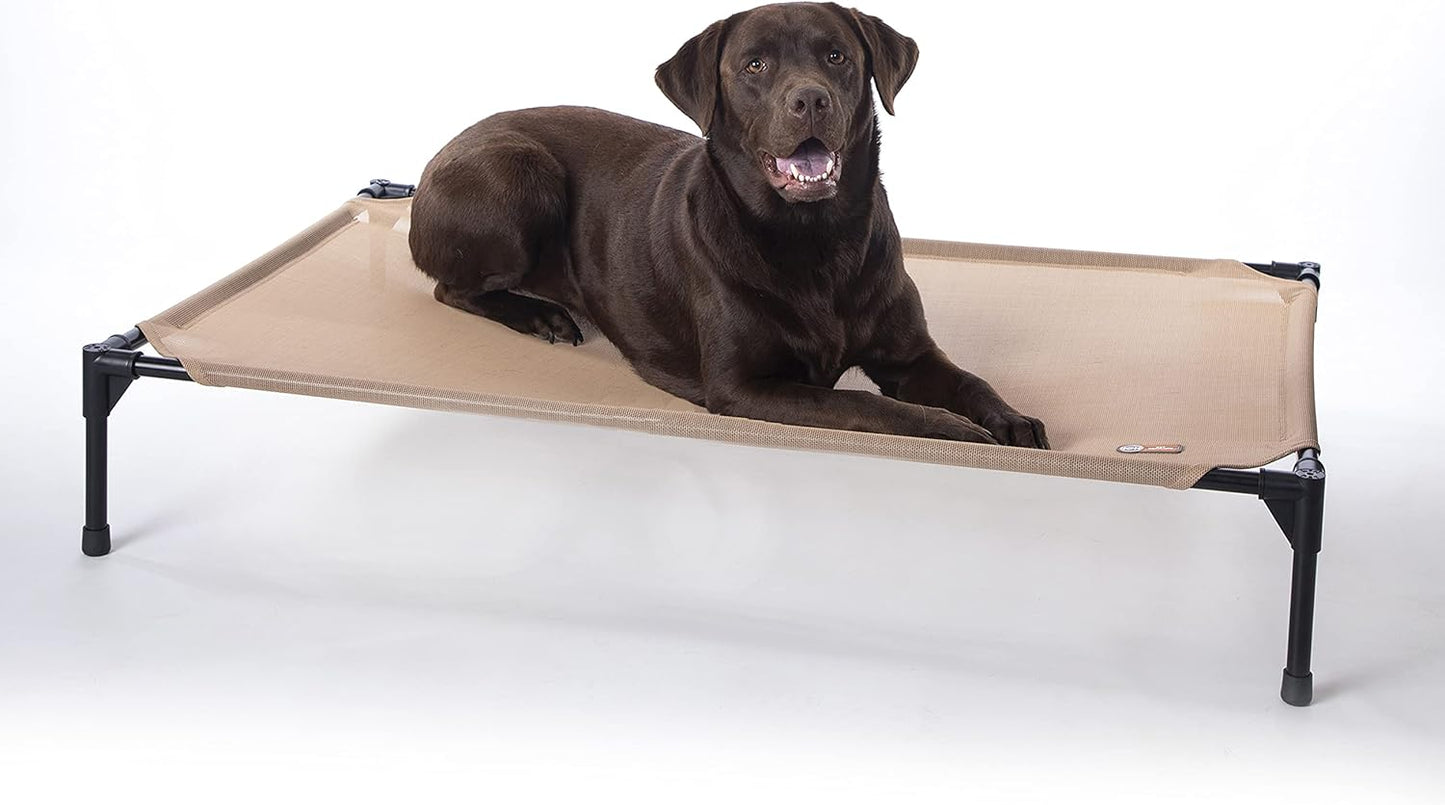 K&H Outdoor Elevated Dog Cot for Large Dogs - Cooling Bed
