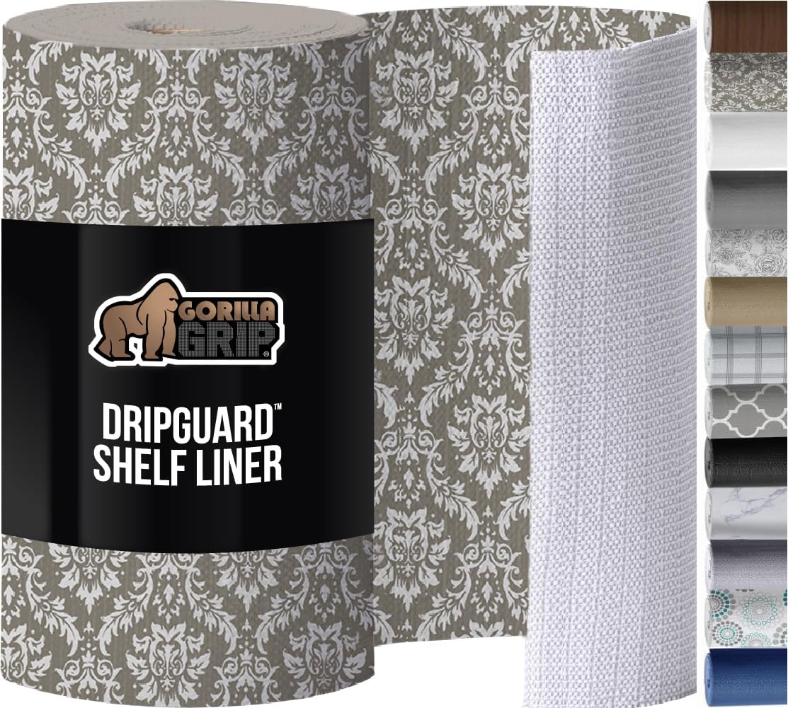 GORILLA GRIP DripGuard Shelf Liner for Kitchen and Cabinets