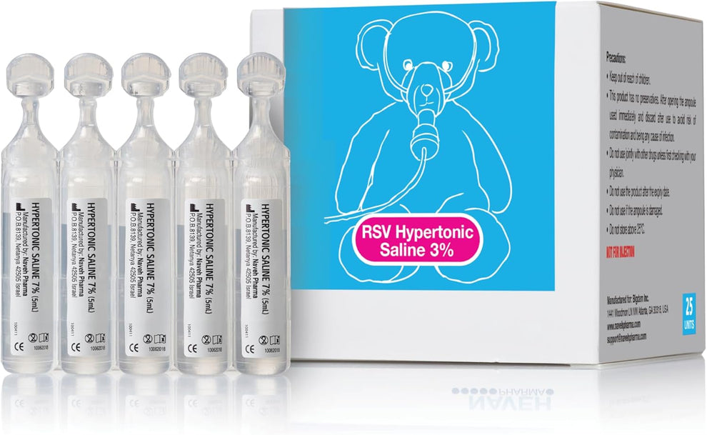 NAVEH PHARMA 3% Hypertonic Saline Solution for Nebulizer - Respiratory ...