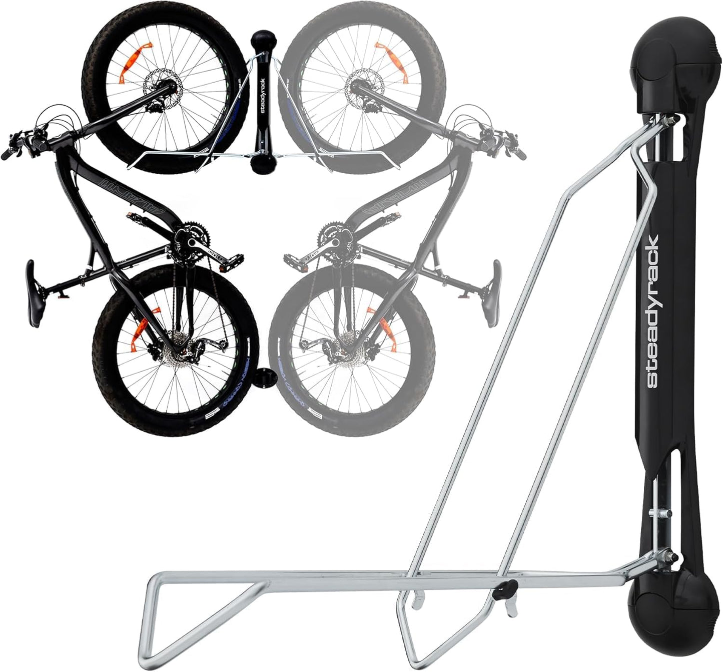 Steadyrack Fat Bike Rack - Space Saving Vertical Storage Solution