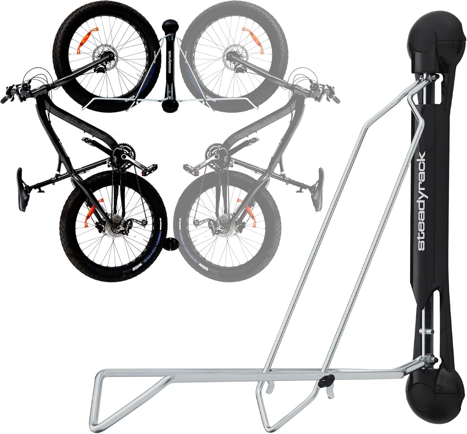 Steadyrack Fat Bike Rack - Space Saving Vertical Storage Solution