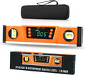10-Inch Digital Torpedo Level and Protractor - Bright LED, Magnetic