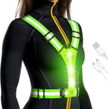 LED Reflective Running Vest - Light Up Safety Vest for Night Runners