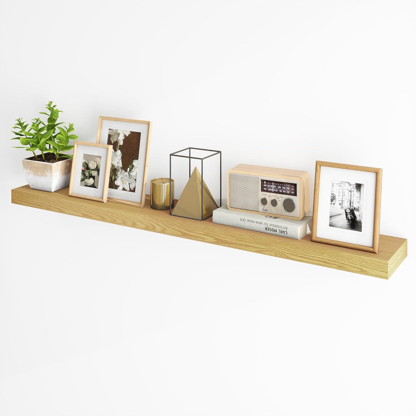 Fun Memories 55 Inch Fireplace Mantel - Floating Shelf
