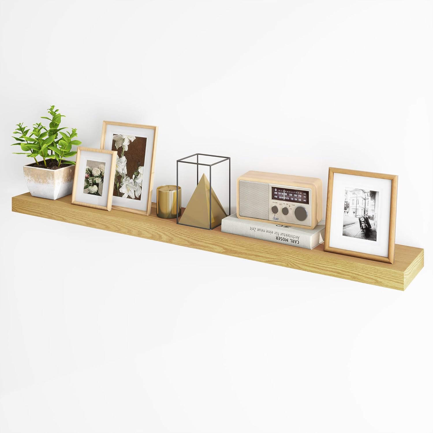 Fun Memories 55 Inch Fireplace Mantel - Floating Shelf
