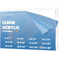 1/8 in Thick Clear Large Acrylic Sheets 24x48 - Durable Plexiglass (2