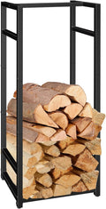 Firewood Rack Indoor Outdoor 45in Vertical Wood Holder - Space-Saving