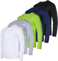 Men's Mesh Quick Dry Long Sleeve T-Shirt Pack - UPF Sun Protection out