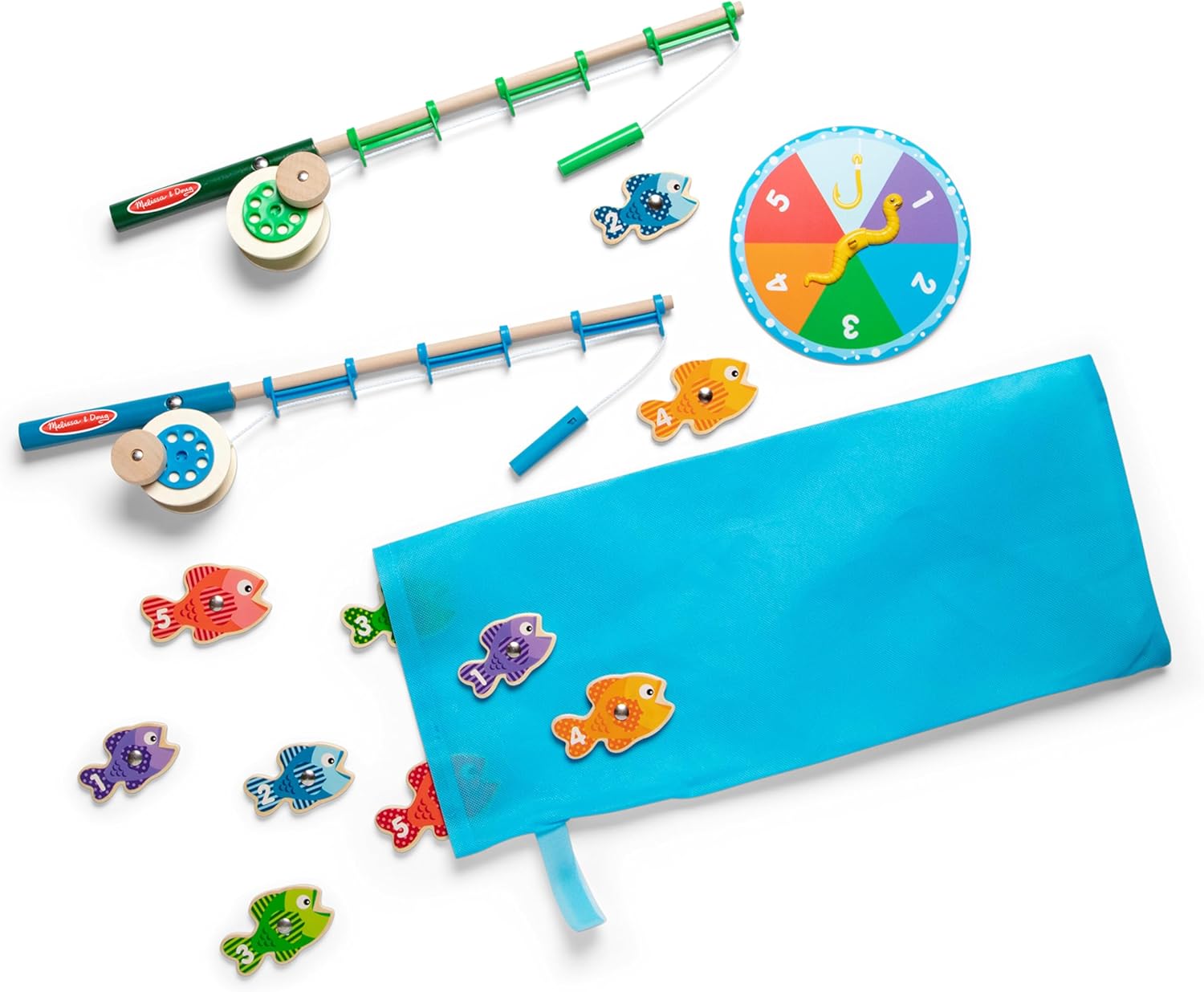Melissa & Doug Catch & Count Wooden Fishing Game for Kids