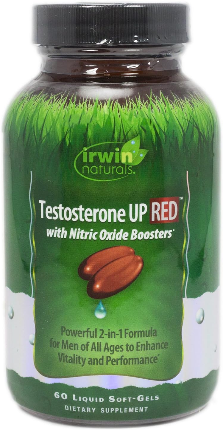 Irwin Naturals Testosterone Up Red 60 Sgels for Enhanced Vitality