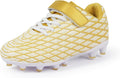 Kids Soccer Cleats Outdoor Firm Ground Athletic Shoes - Easy On/Off