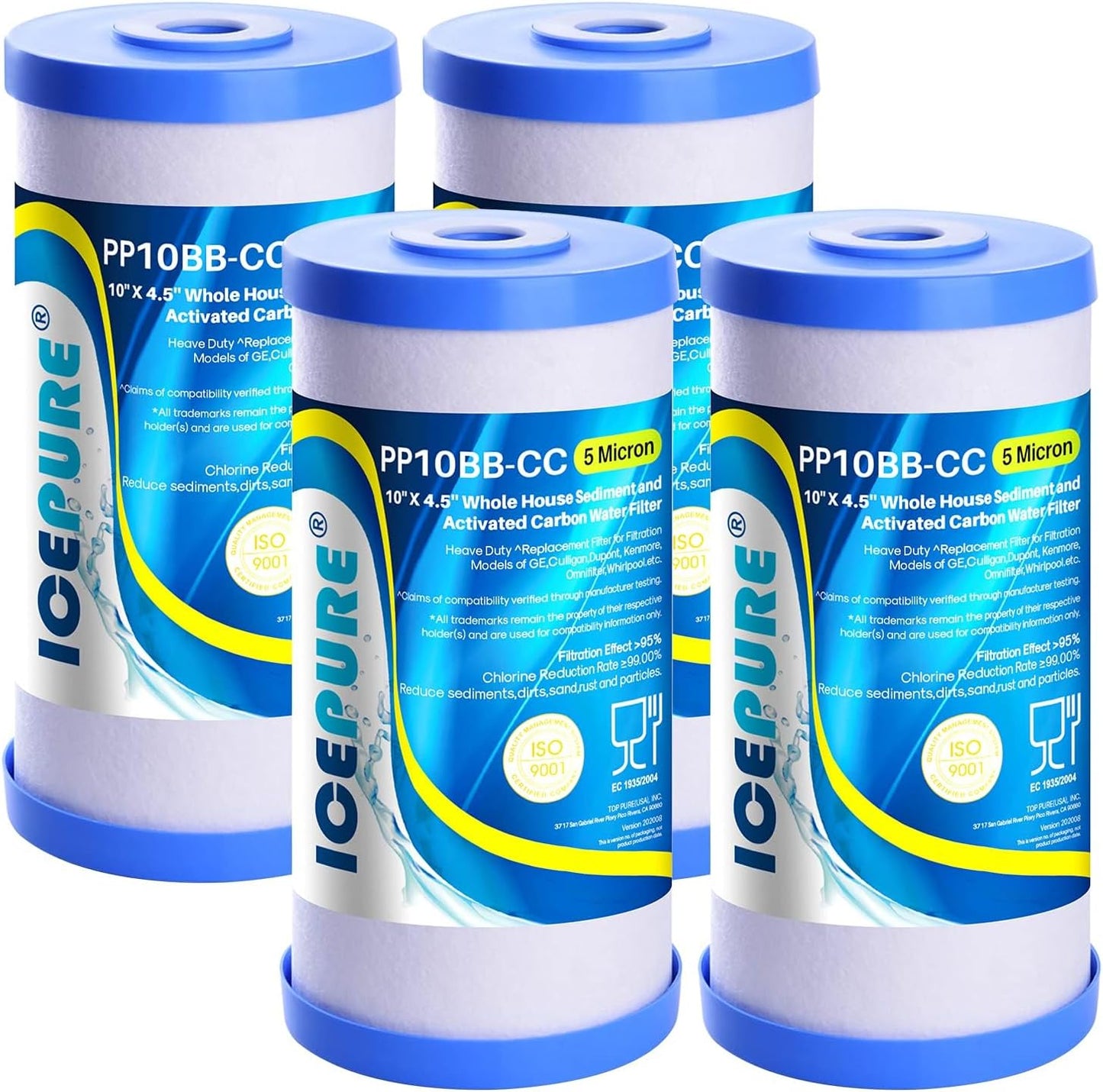 5 Micron 10in x 4.5in Whole House Water Filter for Clean Water