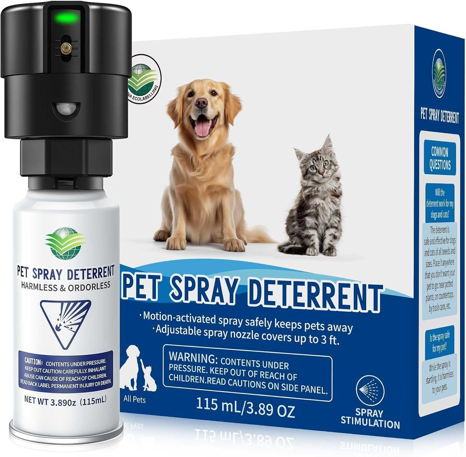 Cat Spray Pet System for Dogs - Motion Activated Deterrent