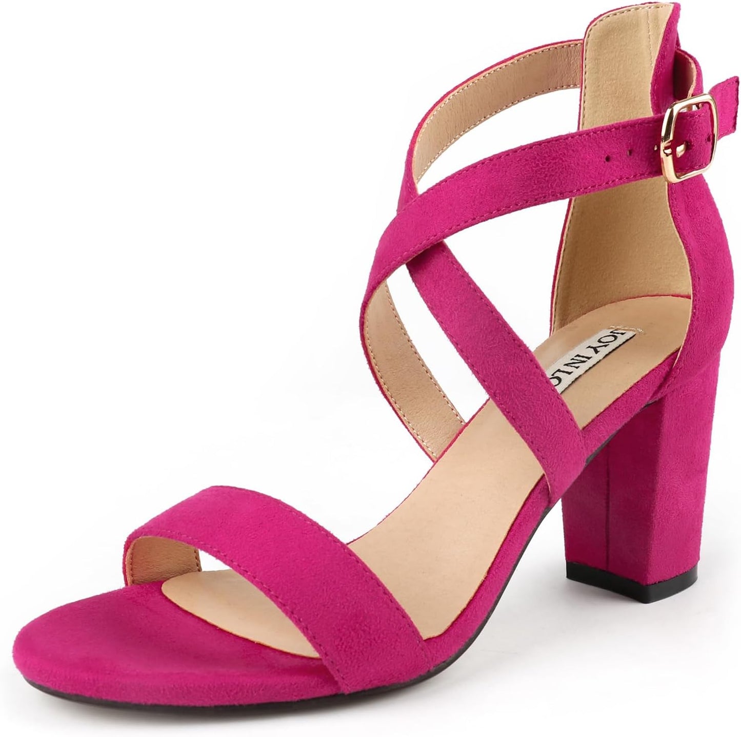 JOY IN LOVE Women's Chunky Block Heels for Stylish Comfort