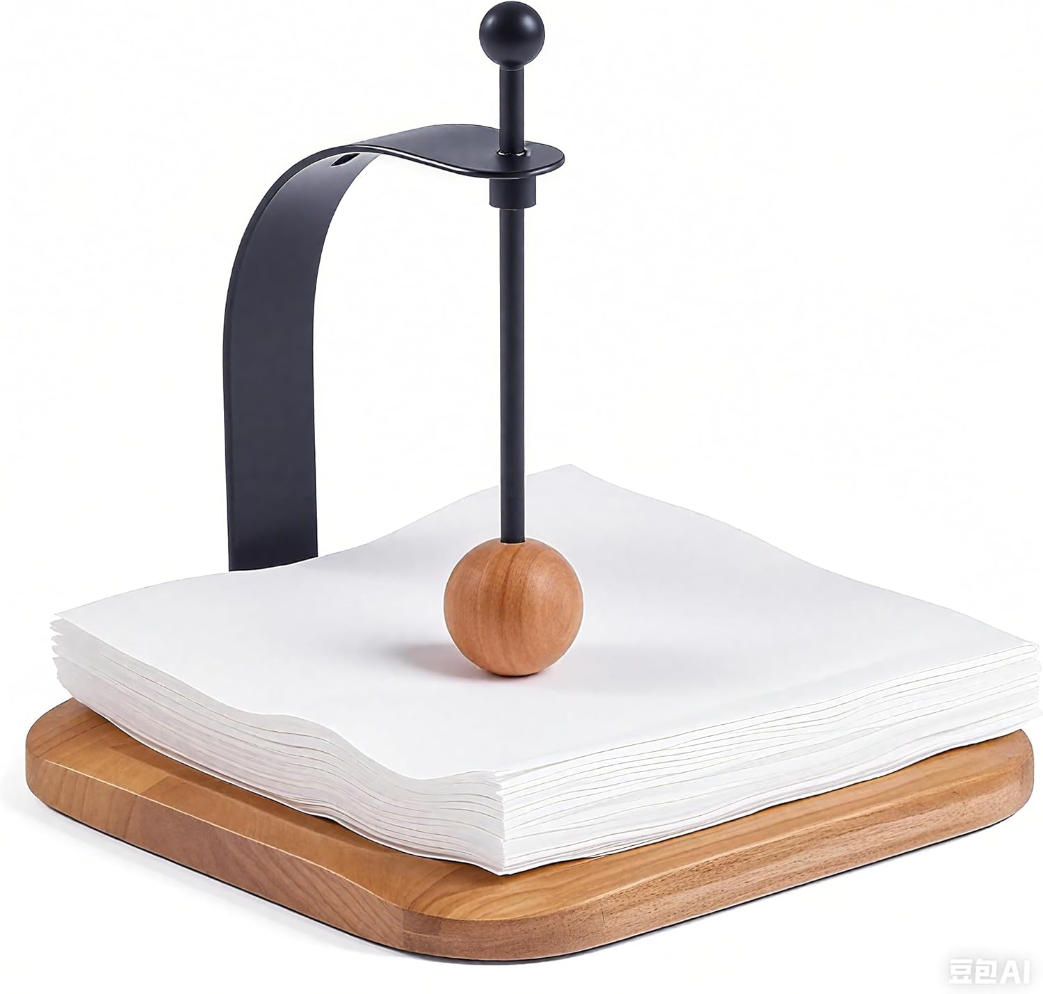 Elegant Beechwood Napkin Holder for Home and Office Decor