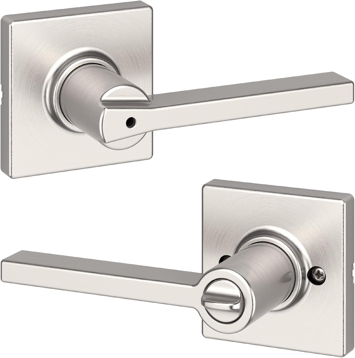 Kwikset Casey Interior Privacy Door Handle with Lock for Bedrooms