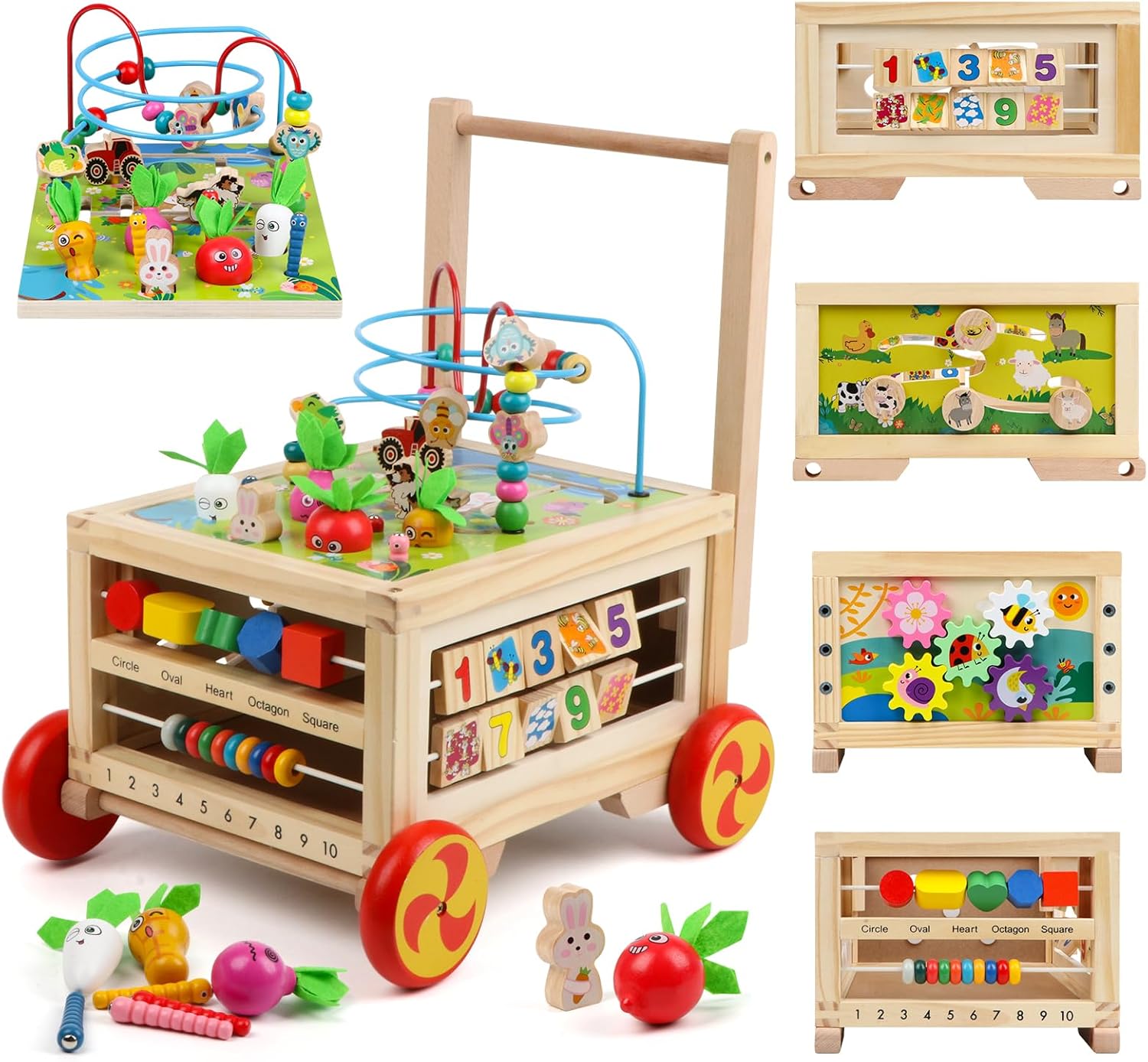 7-in-1 Montessori Activity Cube for Creative Learning