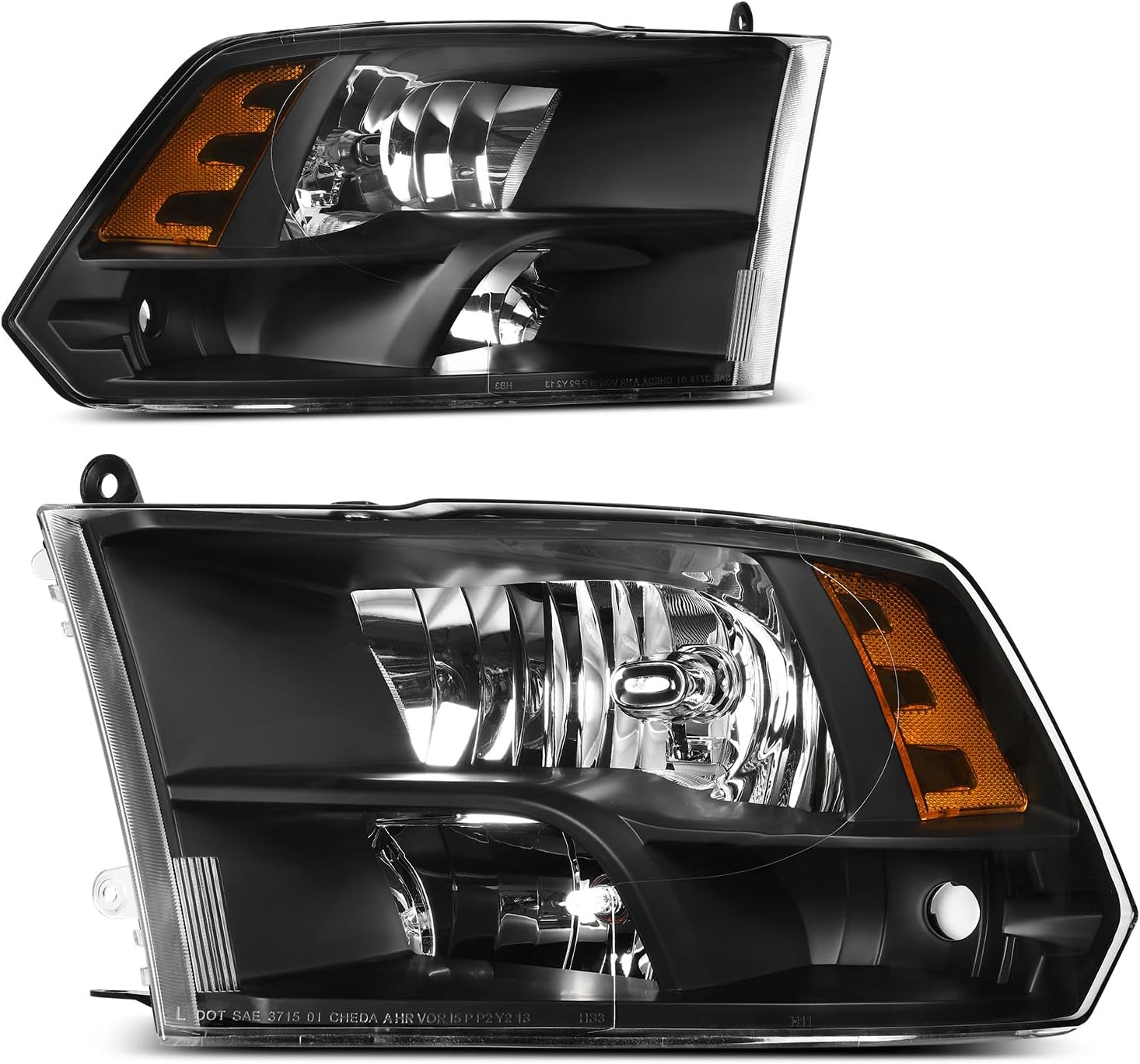DWVO Headlight Assembly for 2009-2022 Dodge Ram Quad Models