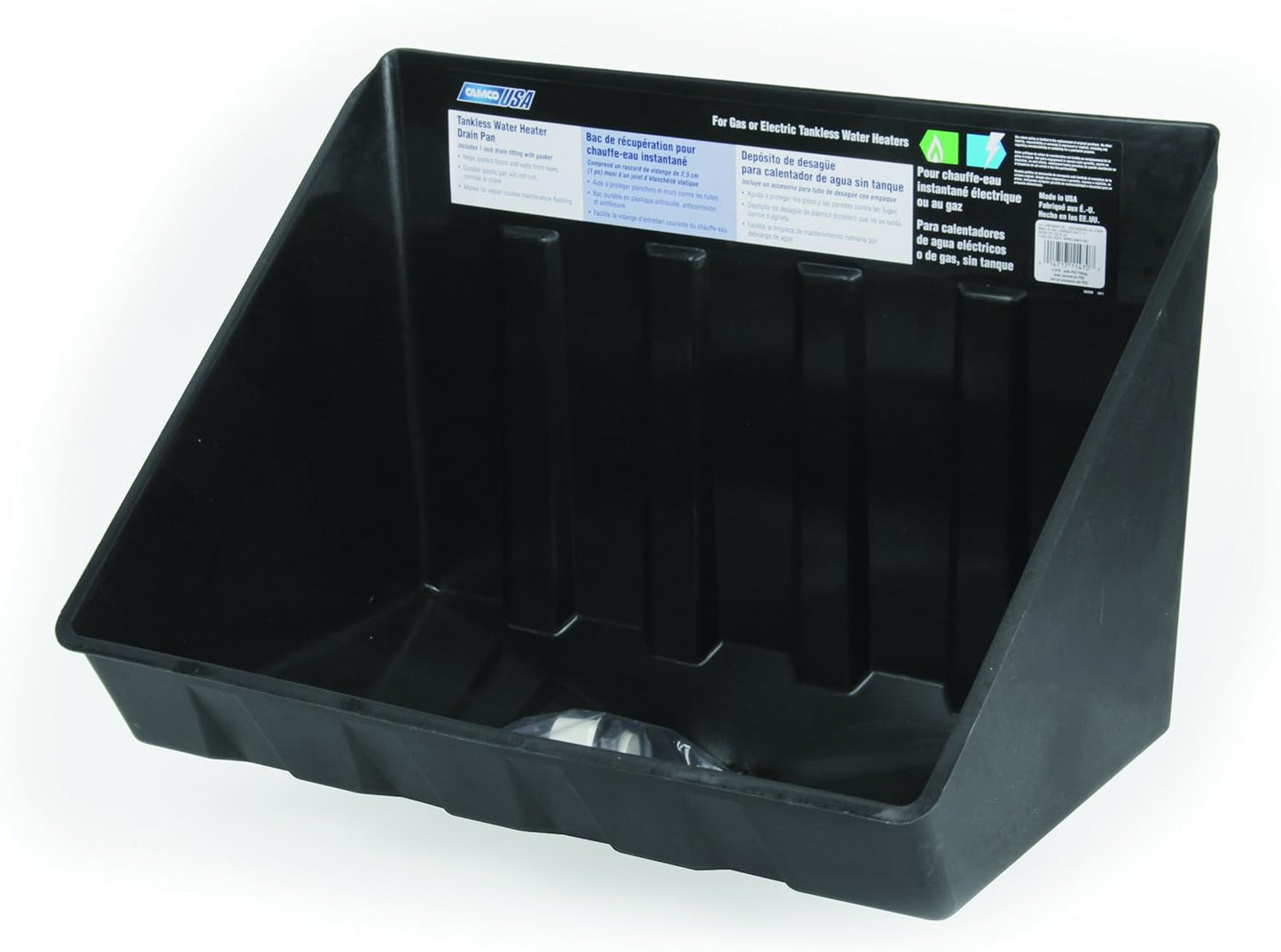 Camco Tankless Water Heater Drain Pan - Prevents Leaks!