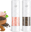 Electric Salt and Pepper Grinder Set - Rechargeable 2-Pack