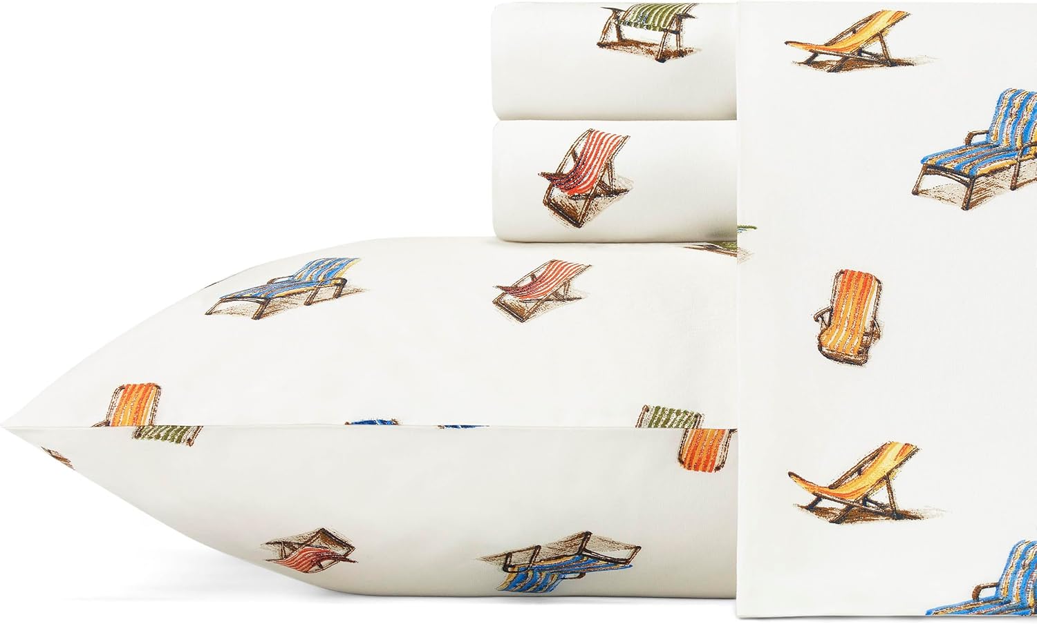 Tommy Bahama Queen Sheets Set - Crisp Cotton Percale Bedding