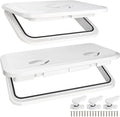 14x10 Marine Boat Hatch Deck Cover Lid Black - Low Profile Waterproof